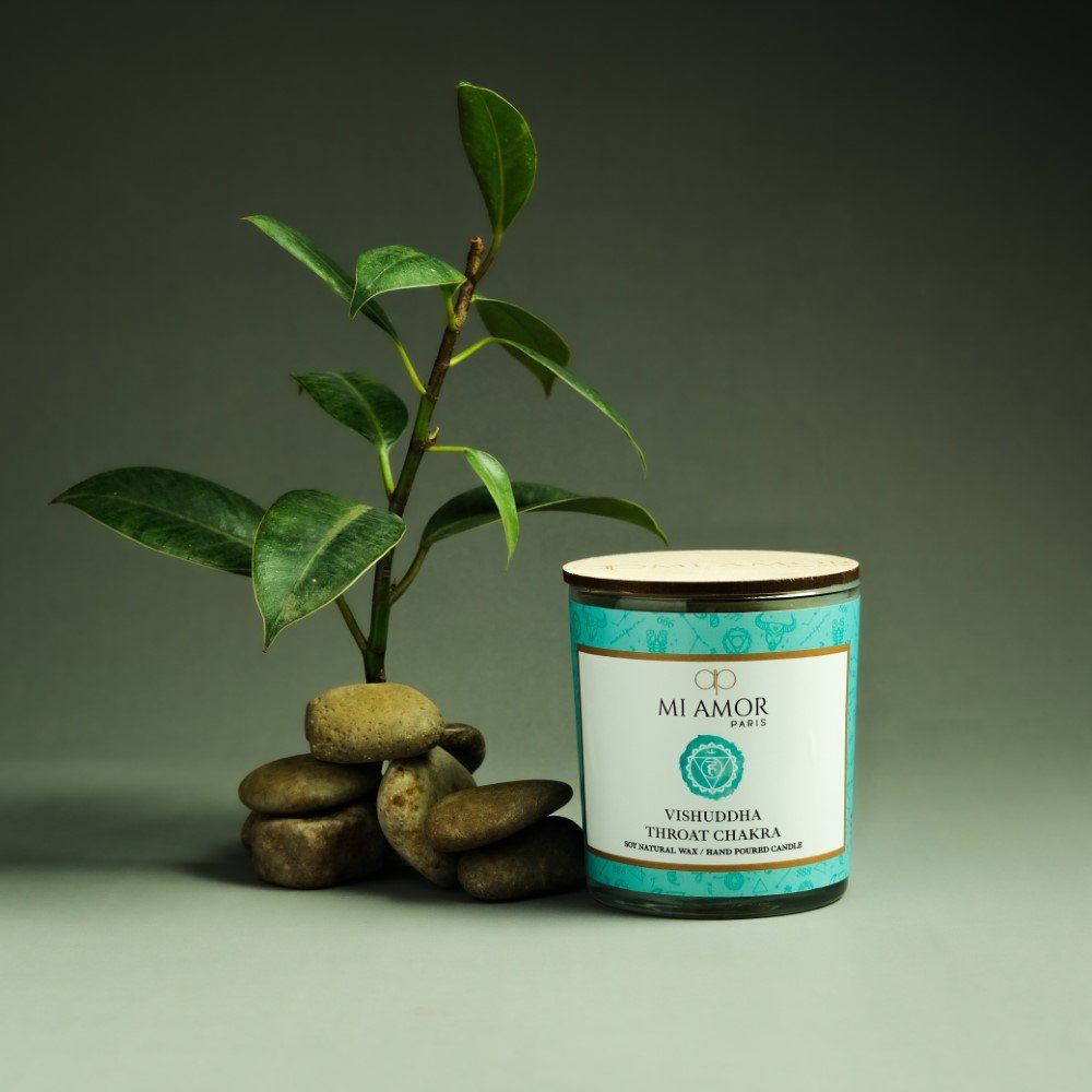 Vishudda Throat Chakra Candle -One Wick