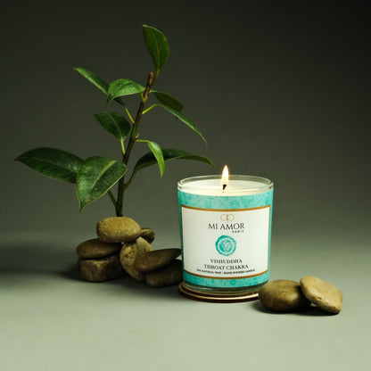 Vishudda Throat Chakra Candle -One Wick