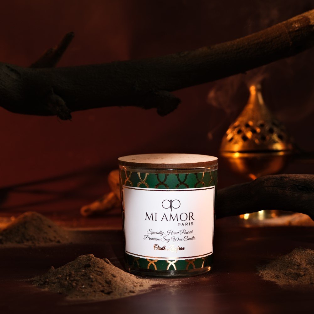 Oudh Zaafran Candle -One Wick
