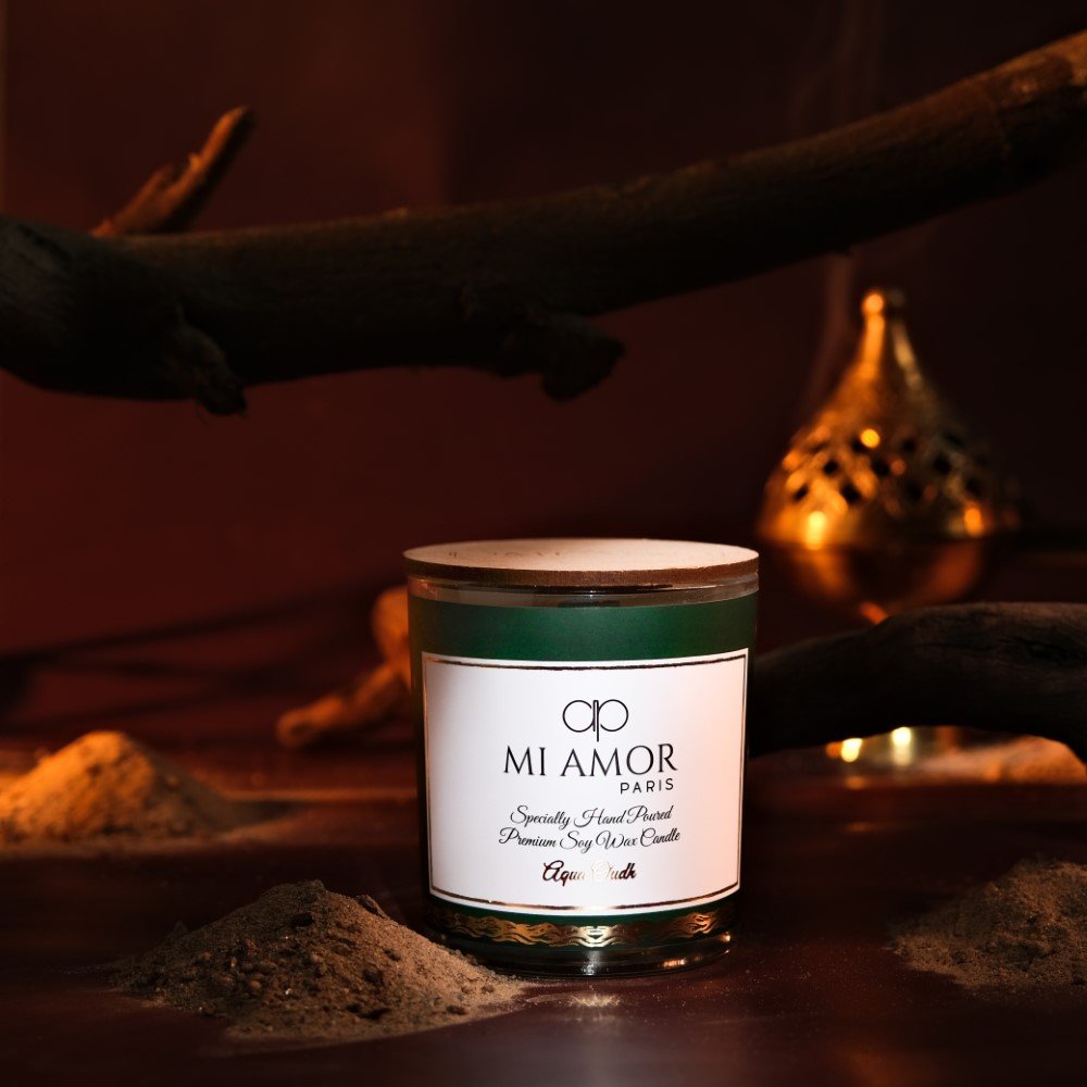 Aqua Oudh Candle -One Wick