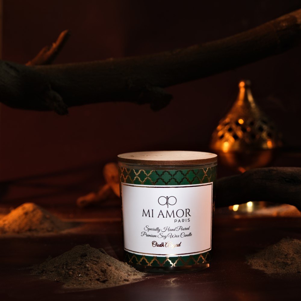 Oudh Abyad Candle -One Wick