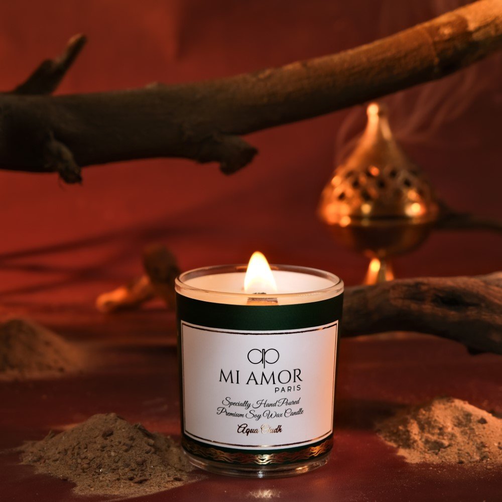 Aqua Oudh Candle -One Wick