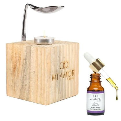 Wooden Diffuser + Fragrance Oil Premium Combo