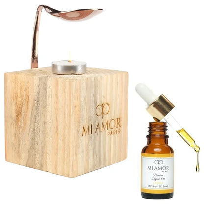 Wooden Diffuser + Fragrance Oil Premium Combo