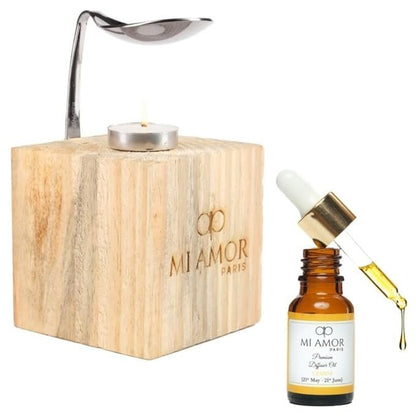 Wooden Diffuser + Fragrance Oil Premium Combo