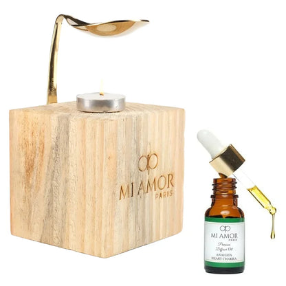 Wooden Diffuser + Fragrance Oil Premium Combo