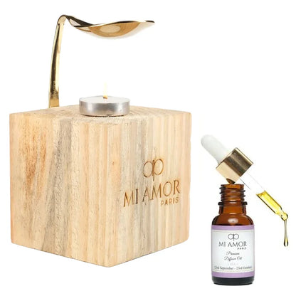 Wooden Diffuser + Fragrance Oil Premium Combo