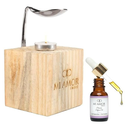 Wooden Diffuser + Fragrance Oil Premium Combo