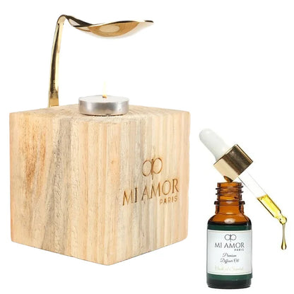 Wooden Diffuser + Fragrance Oil Premium Combo