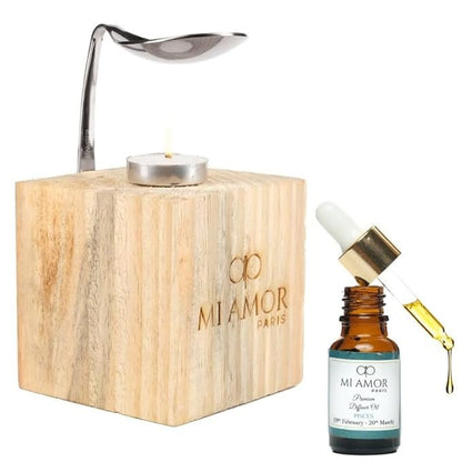 Wooden Diffuser + Fragrance Oil Premium Combo