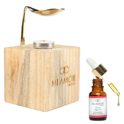 Wooden Diffuser + Fragrance Oil Premium Combo