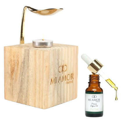 Wooden Diffuser + Fragrance Oil Premium Combo