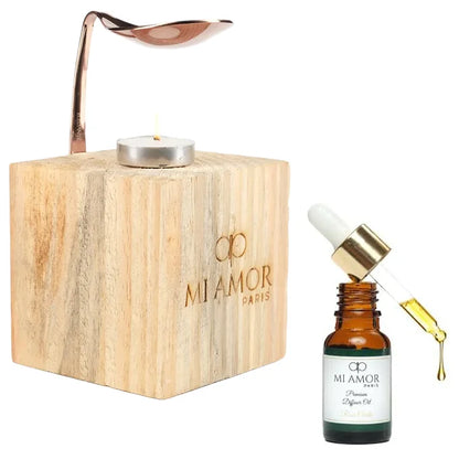 Wooden Diffuser + Fragrance Oil Premium Combo