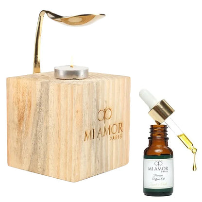 Wooden Diffuser + Fragrance Oil Premium Combo