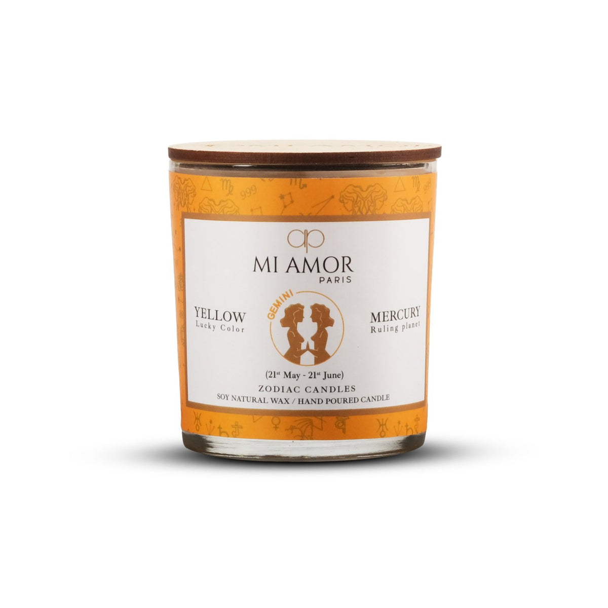 Gemini Zodiac Candle -One Wick