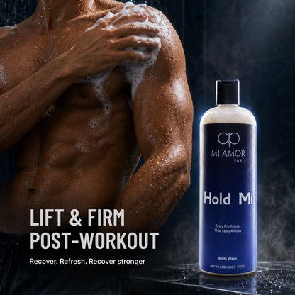 MI AMOR PARIS Hold MI Hydrating Body Wash for Men | Glycerin, Shea Butter & Sodium Hyaluronate | 500 ml