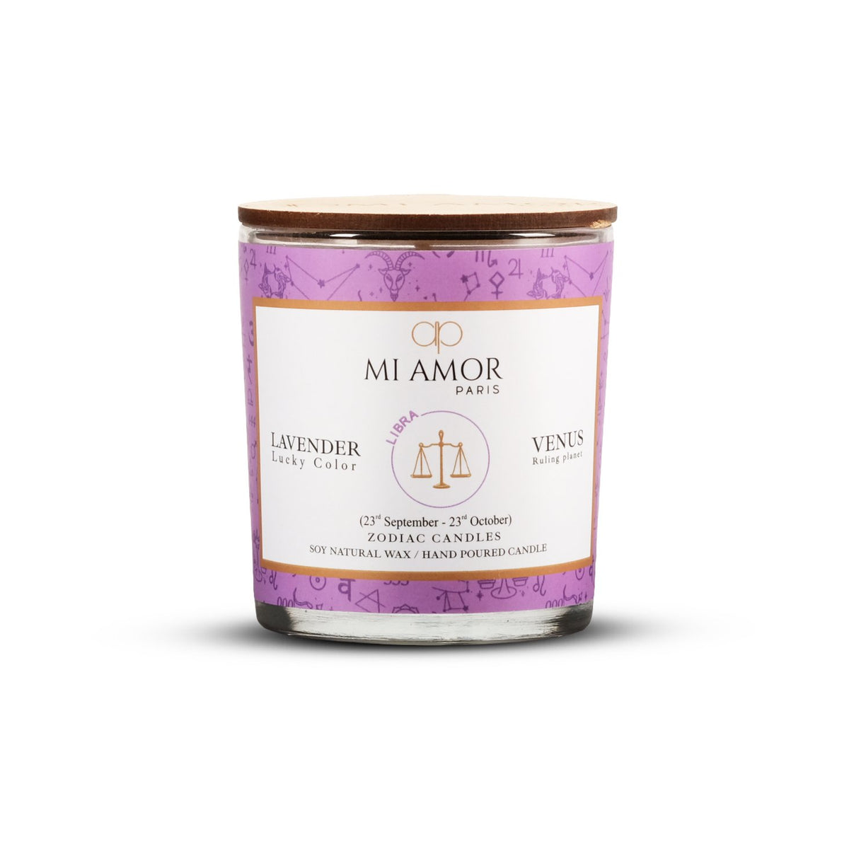 Libra Zodiac Candle -One Wick
