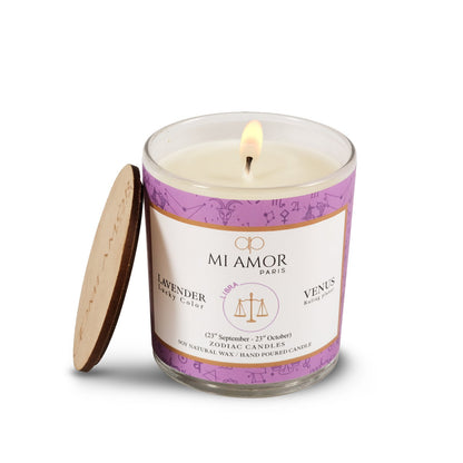 Libra Zodiac Candle -One Wick