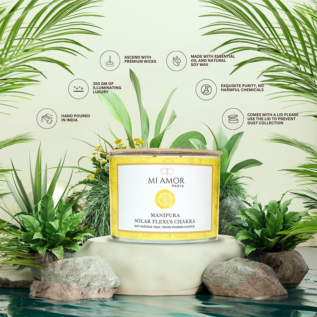 Manipura Solar Plexus Chakra Candle - One Wick