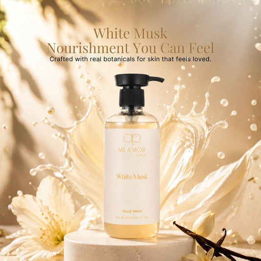 White Musk Moisturising Liquid Hand Wash | Luxury Foaming Hand Soap | Gentle Hand Wash for Sensitive Skin | Kitchen & Bathroom Hand Wash | 300 ml