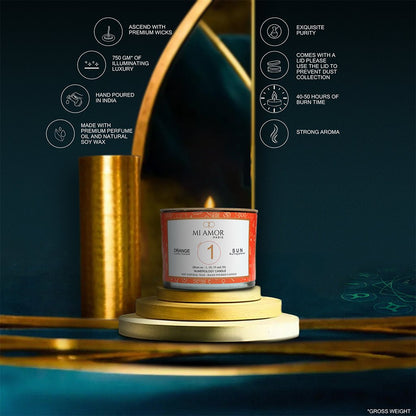 Numerology Candle 1: Sun - Orange
