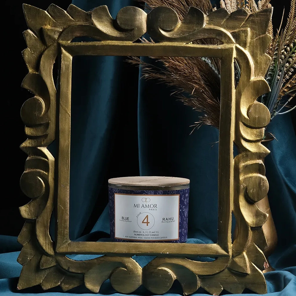 Numerology Candle 4: Rahu - Blue