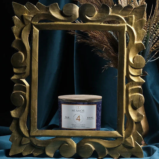 Numerology Candle 4: Rahu - Blue