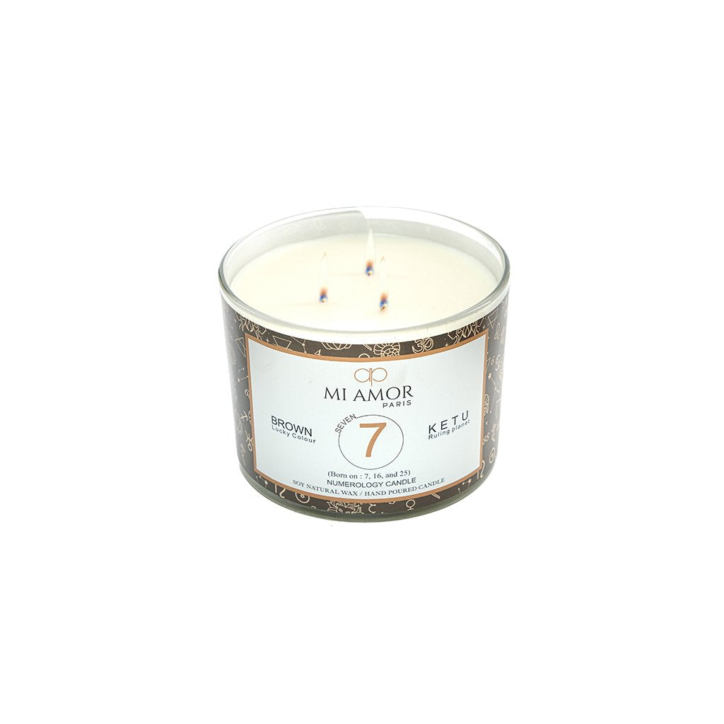Numerology Candle 7: Ketu - Brown