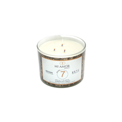 Numerology Candle 7: Ketu - Brown