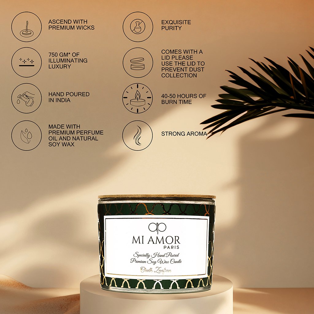 Oudh Zaafran Candle -One Wick