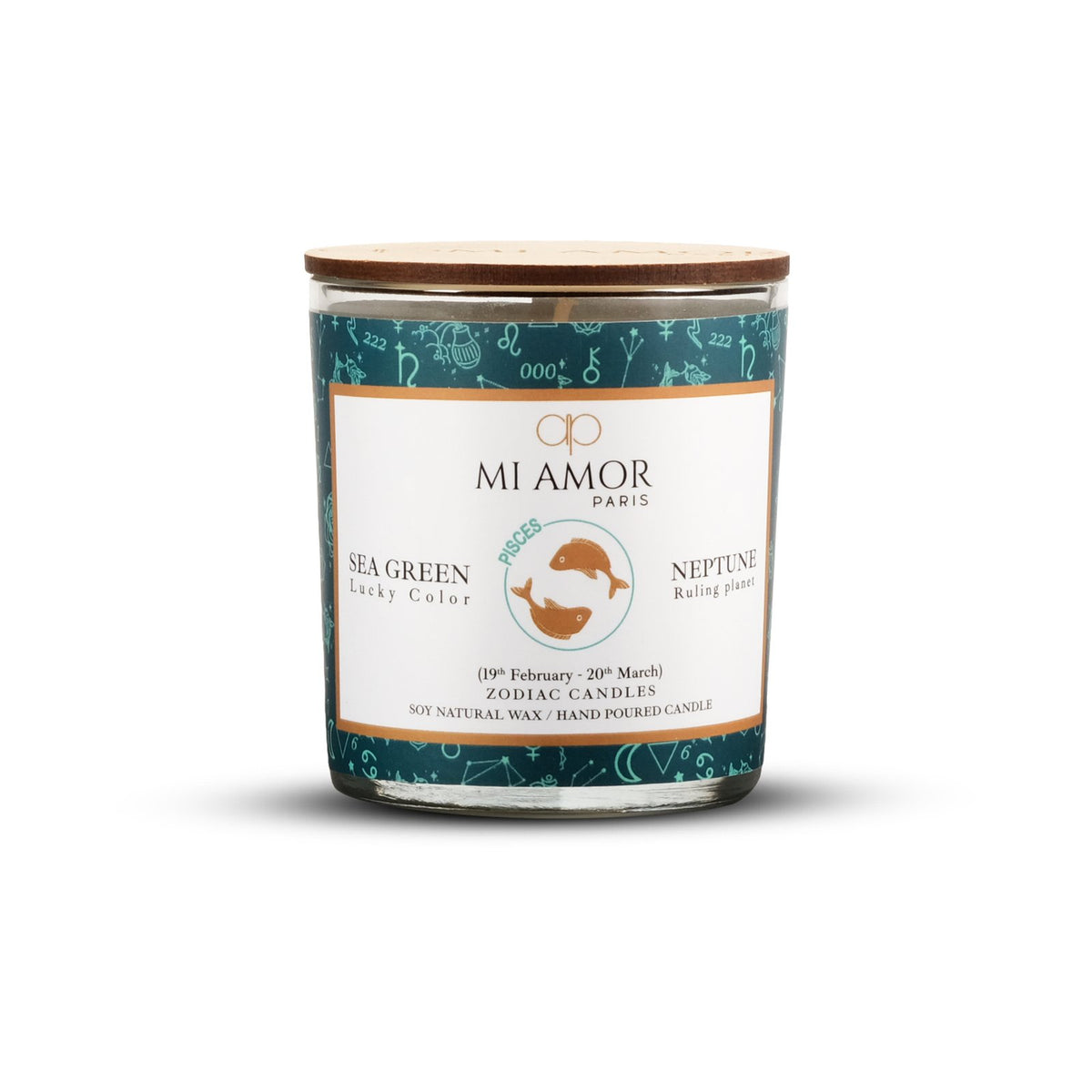 Pisces Zodiac Candle -One Wick