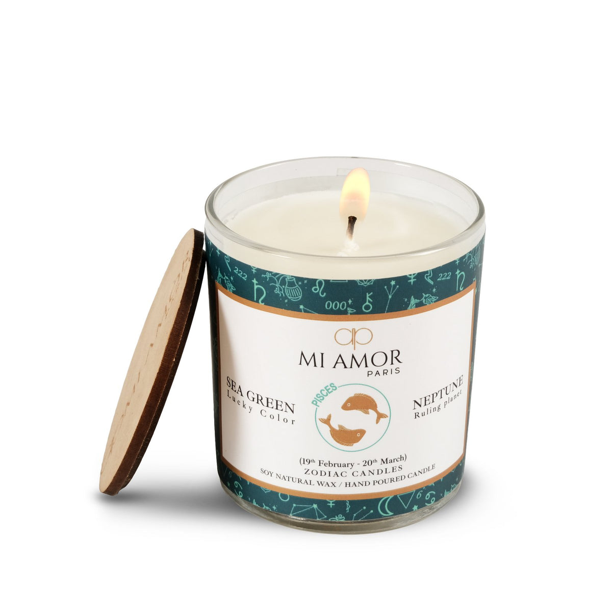 Pisces Zodiac Candle -One Wick