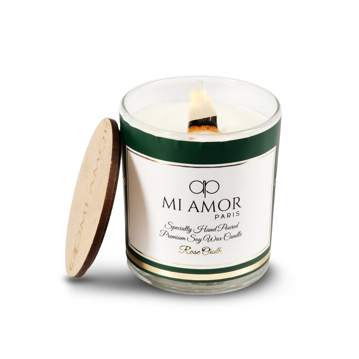 Rose Oudh Candle -One Wick