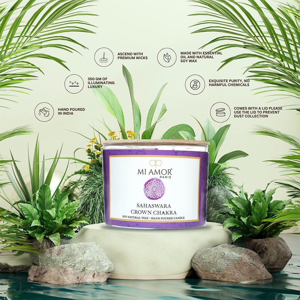 Sahaswara Crown Chakra Candle - One Wick