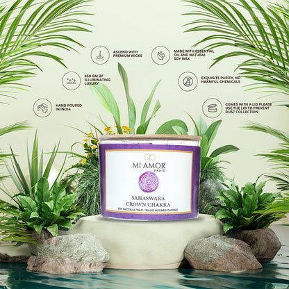 Sahaswara Crown Chakra Candle - One Wick