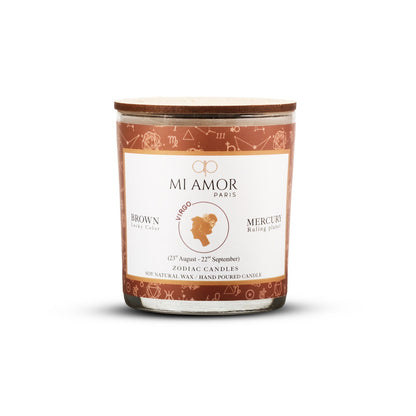 Virgo Zodiac Candle -One Wick