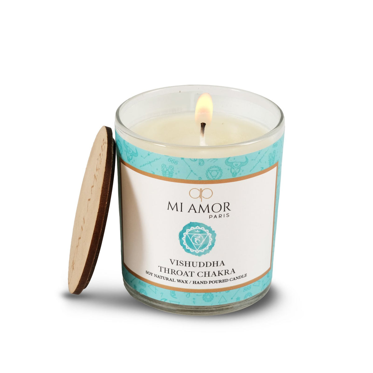 Vishudda Throat Chakra Candle -One Wick