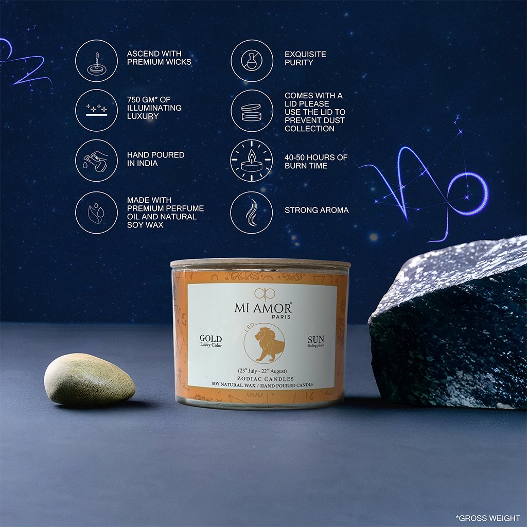 Leo Zodiac Candle -One Wick