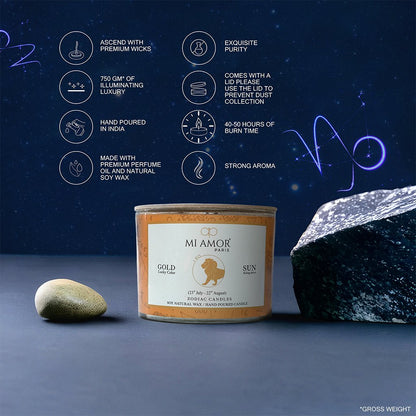 Leo Zodiac Candle -One Wick