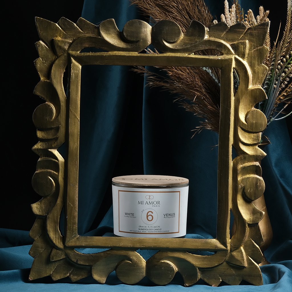 Numerology Candle 6: Venus - White