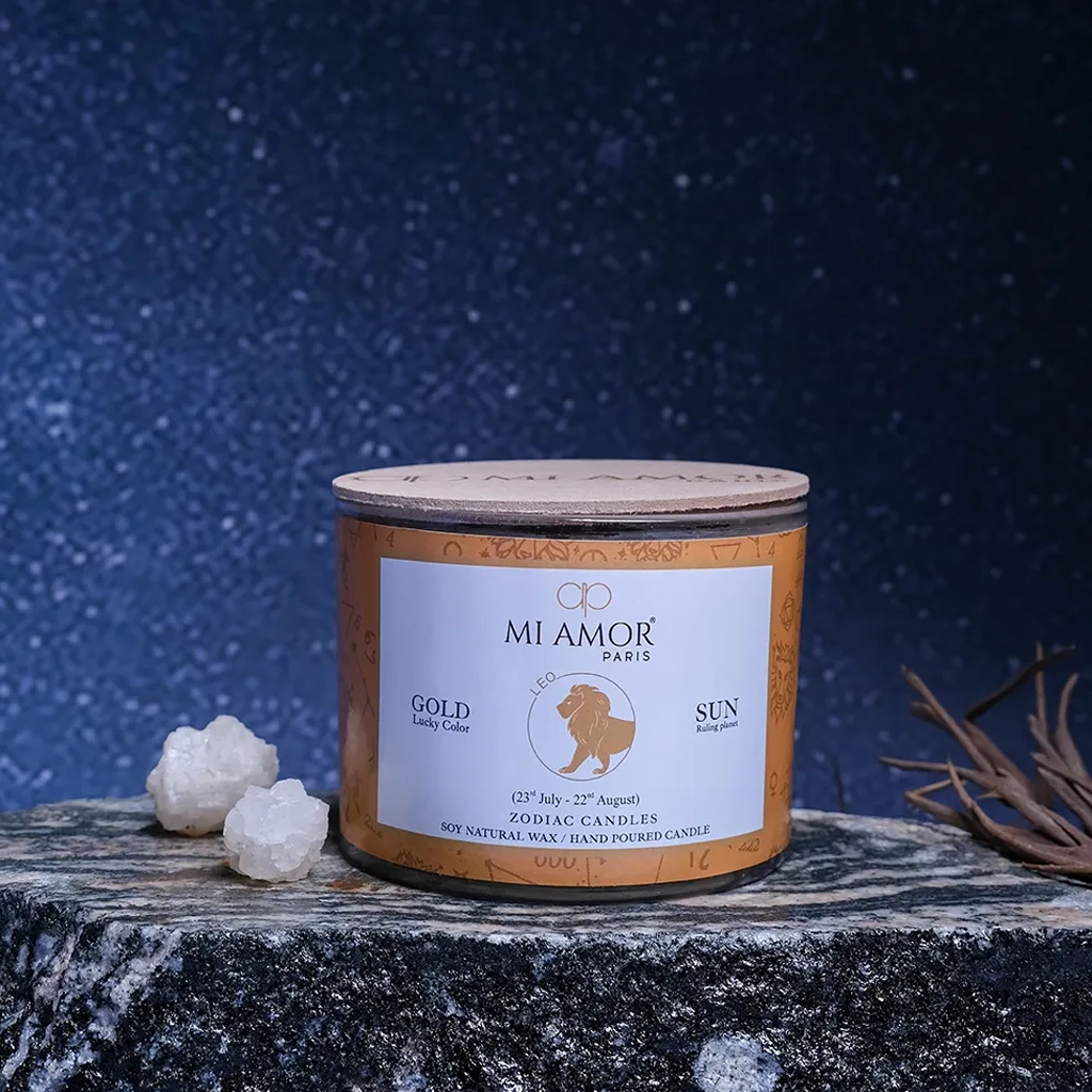 Leo Zodiac Candle