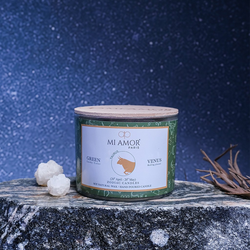Taurus Zodiac Candle