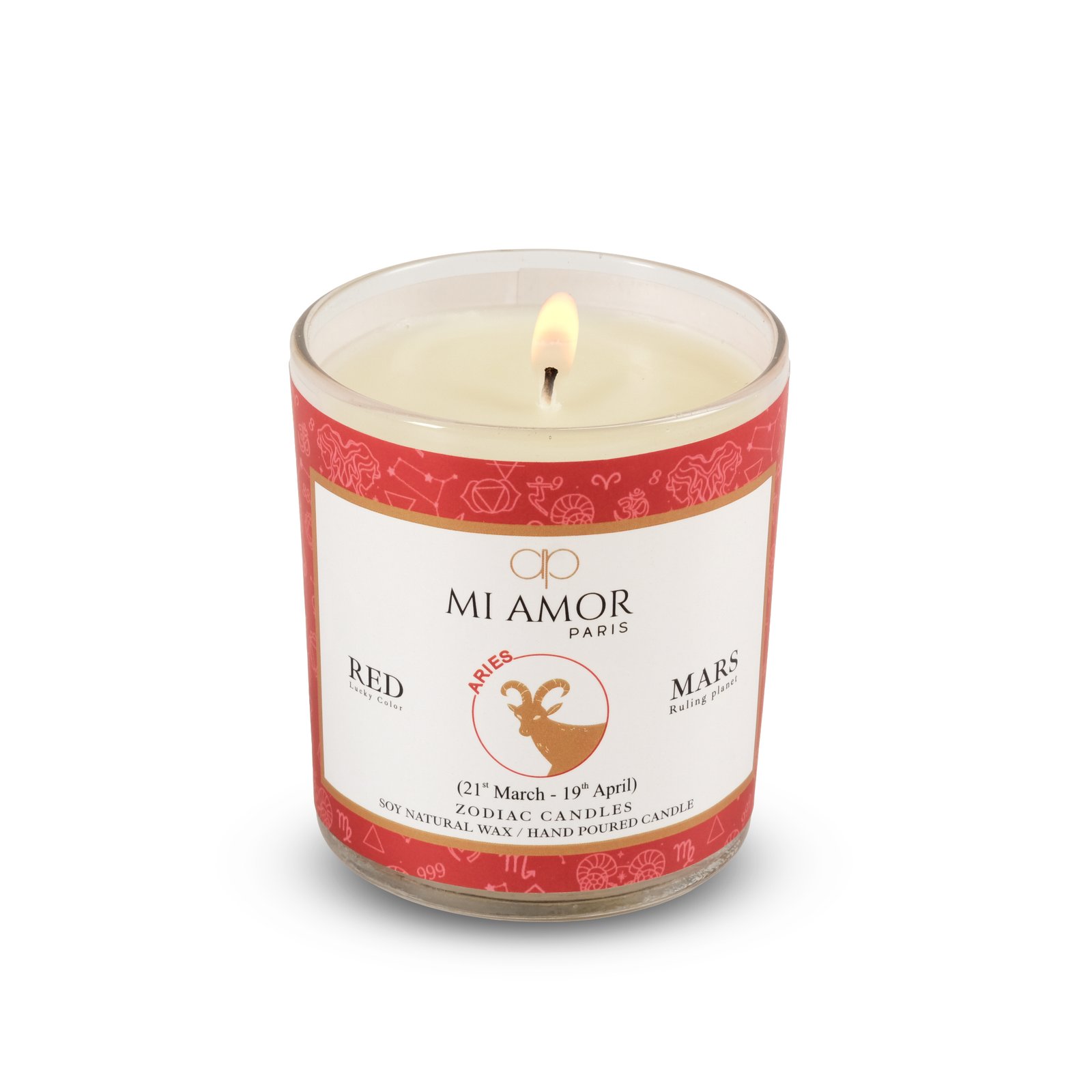Aries Zodiac Candle -One Wick - Image 6