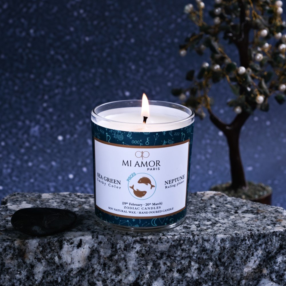 Pisces Zodiac Candle -One Wick