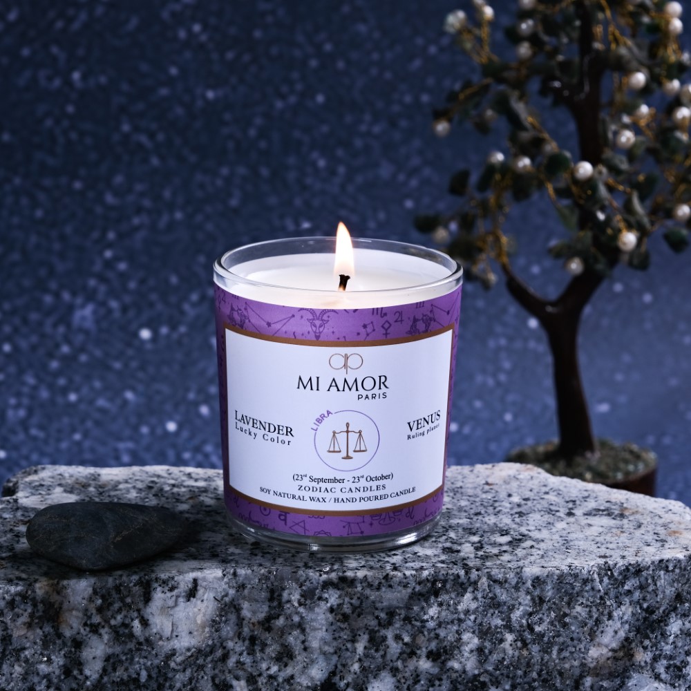 Libra Zodiac Candle -One Wick - MI AMOR PARIS