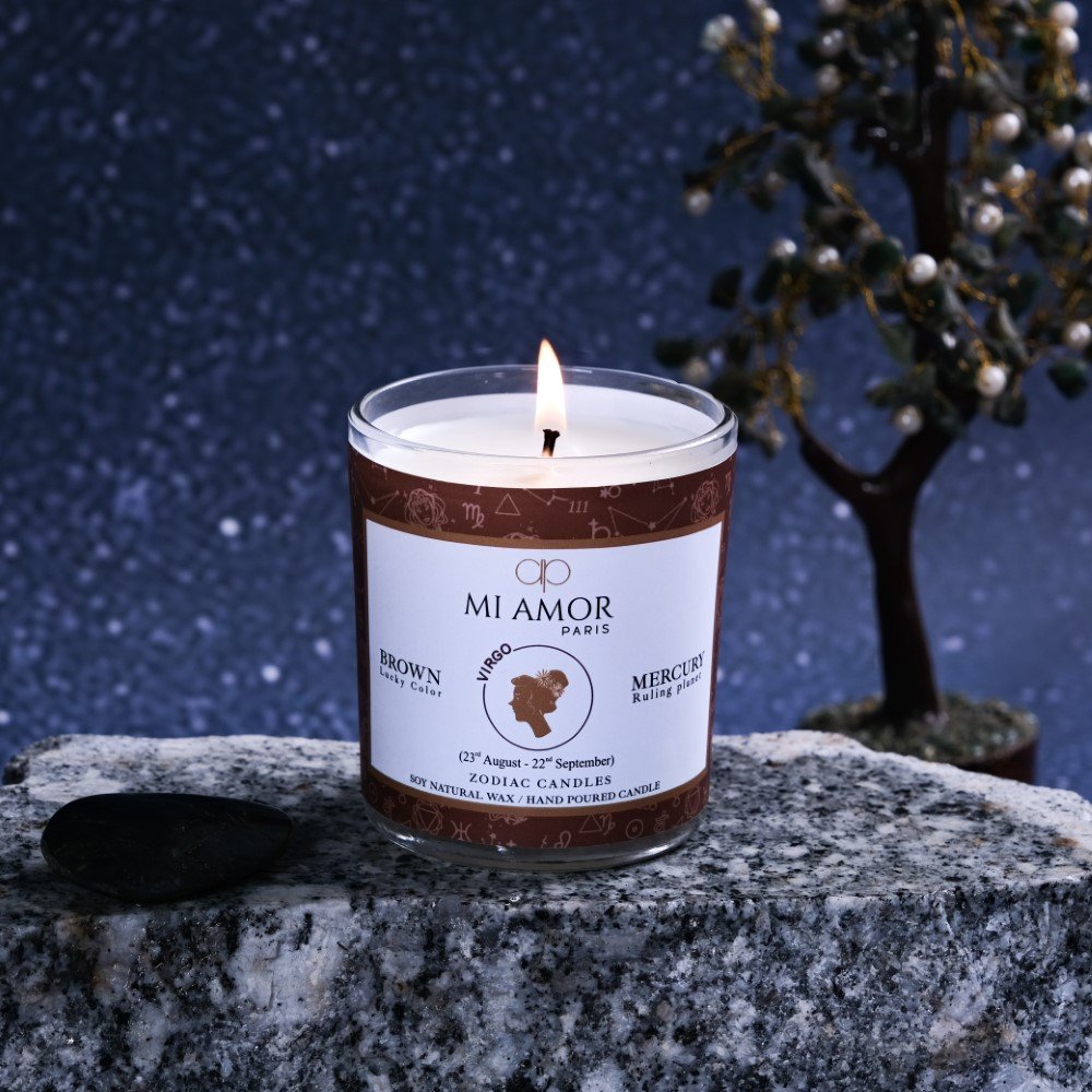 Virgo Zodiac Candle -One Wick