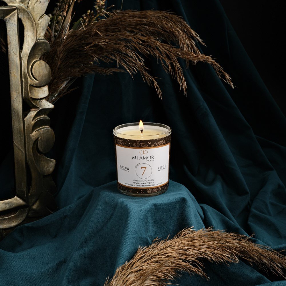 Numerology Candle 7: Ketu - Brown - One Wick