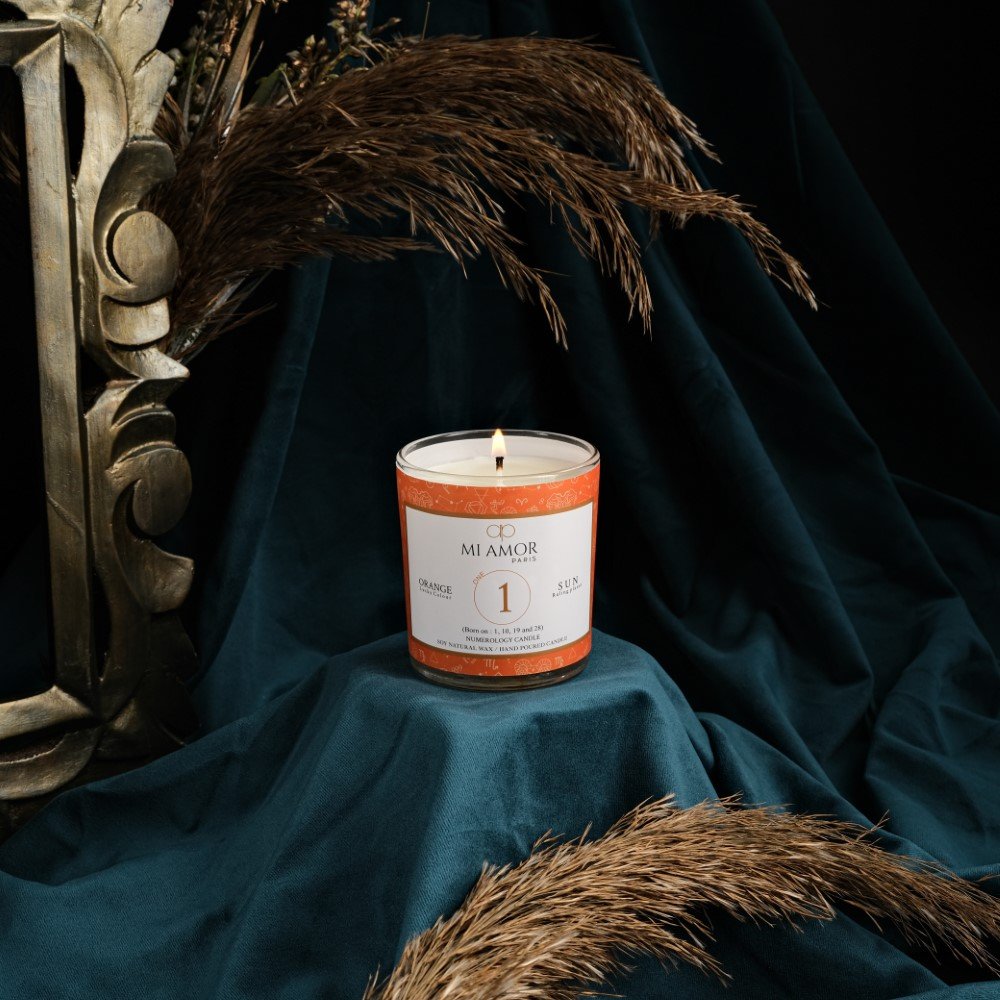 Numerology Candle 1: Sun - Orange - One Wick