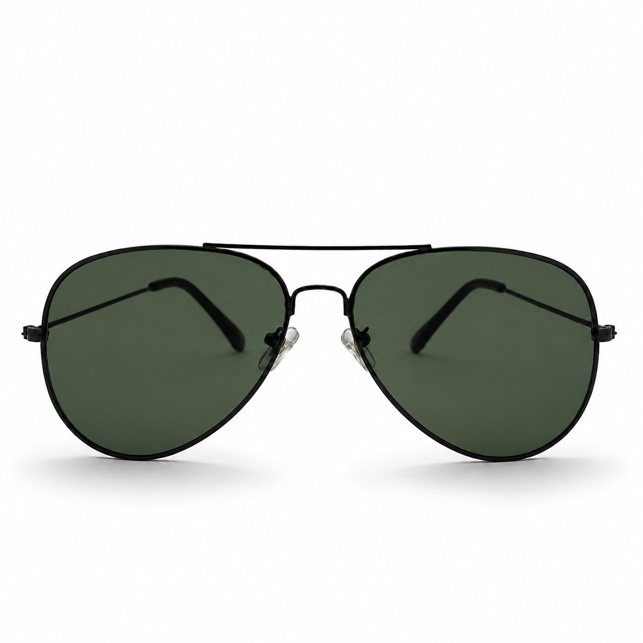 Grey Green Aviator Sunglasses for Men & Women – UV Protected Green Lens, Metal Frame, Stylish Sunglasses