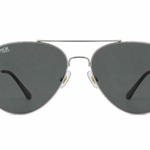 Silver Grey Aviator Sunglasses for Men & Women – UV Protected Grey Lens, Metal Frame, Stylish Sunglasses